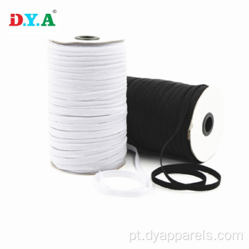 Elastic preto e branco de 5 mm para roupas